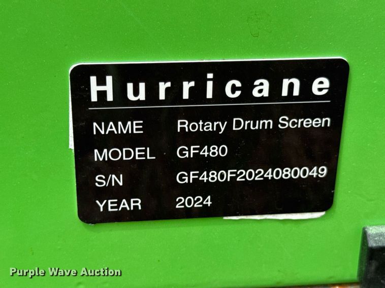 image for item DU9402 2024 Hurricane GF480 trommel screen