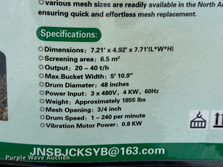 image for item DU9403 2024 Hurricane GF480 trommel screen