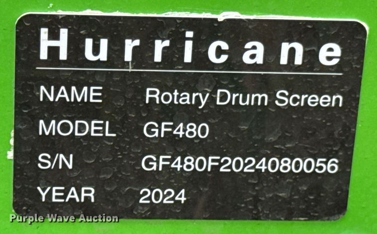 image for item DU9403 2024 Hurricane GF480 trommel screen