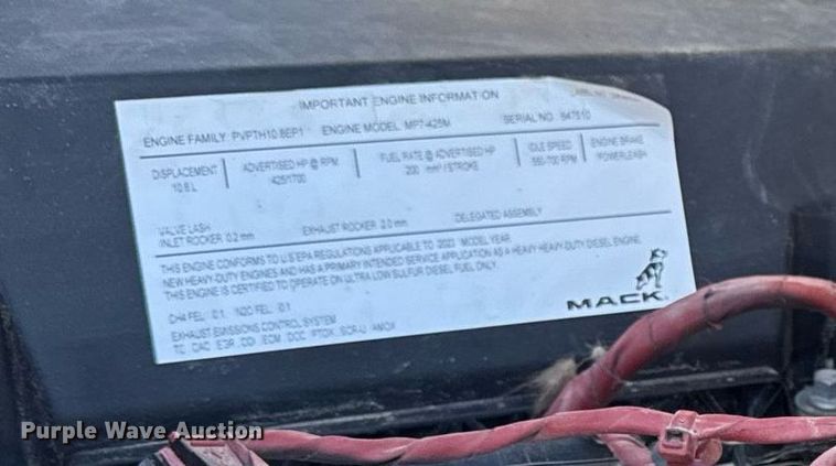 image for item DW3391 2024 Mack Granite GR64F dump truck