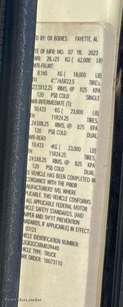 image for item DW3392 2024 Mack Granite GR64F dump truck