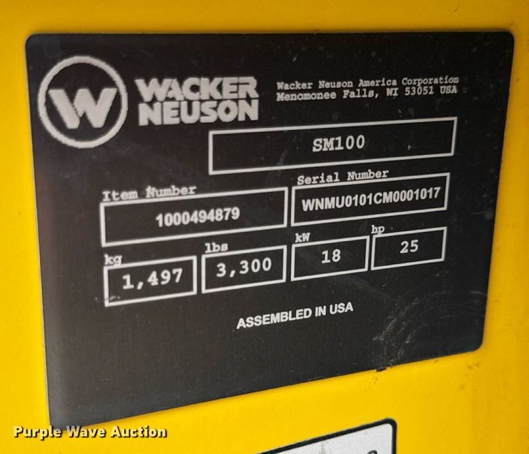 image for item DW3398 2021 Wacker-Neuson SM100 compact utility loader