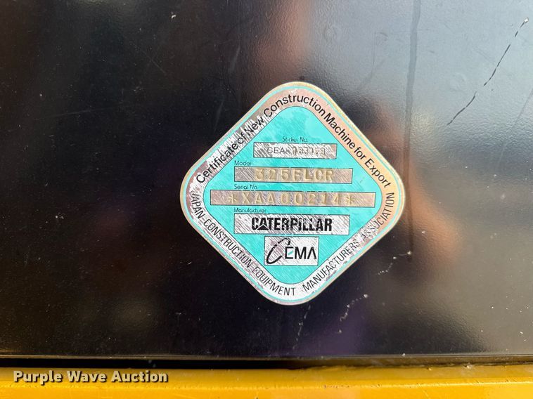 image for item DW3411 2016 Caterpillar 325F LCR excavator