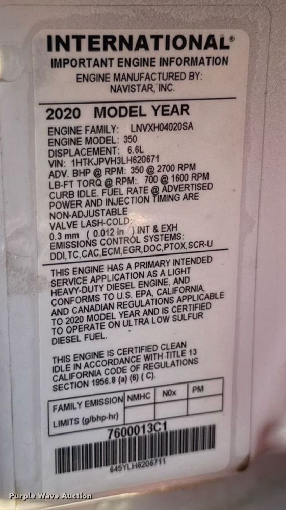 image for item DW3412 2020 Chevrolet Silverado 4500HD truck cab and chassis