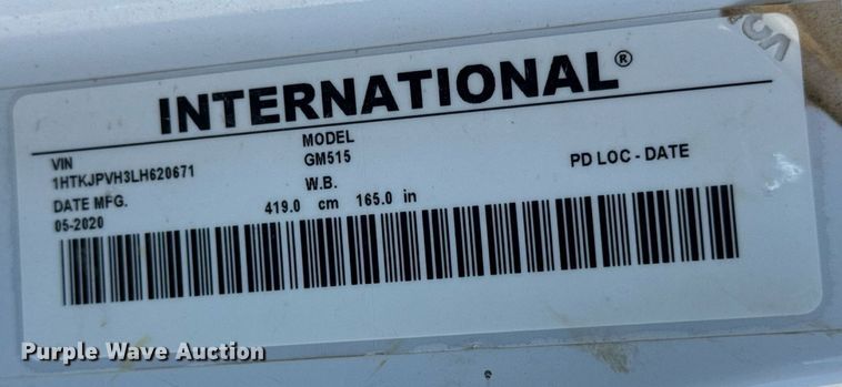 image for item DW3412 2020 Chevrolet Silverado 4500HD truck cab and chassis