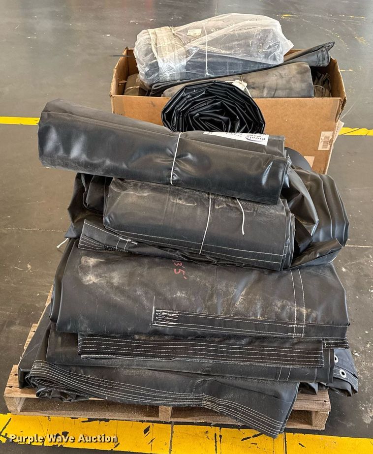 image for item DW3413 Approximately (22) dump truck bed tarps