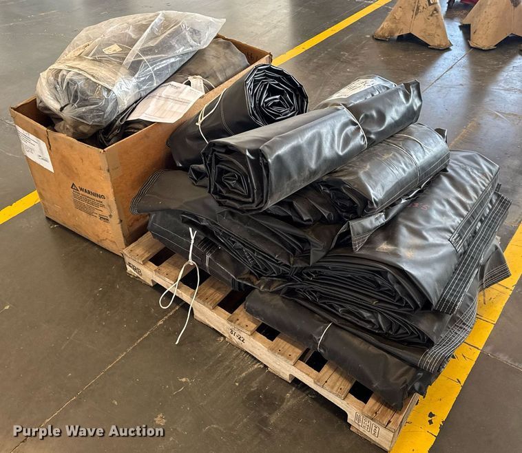 image for item DW3413 Approximately (22) dump truck bed tarps