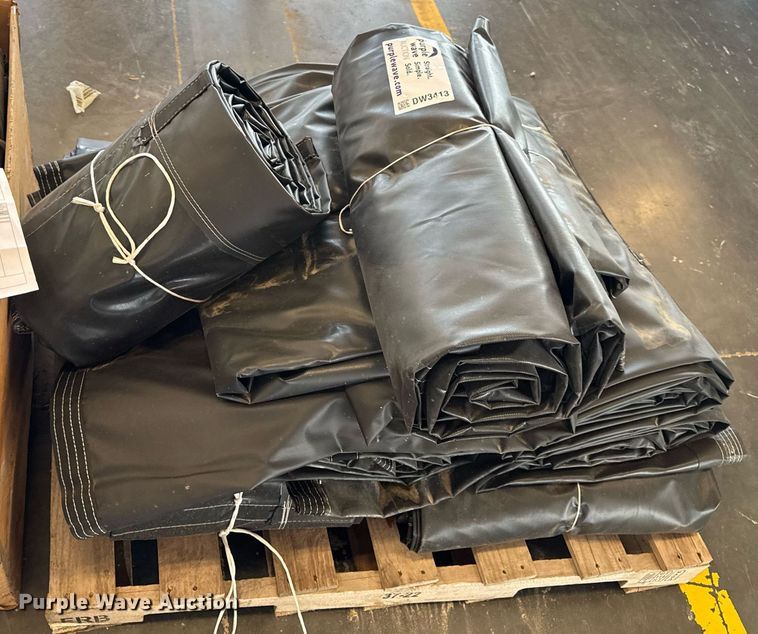 image for item DW3413 Approximately (22) dump truck bed tarps