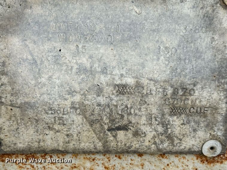 image for item DW3421 1980 Frue pneumatic dry bulk trailer