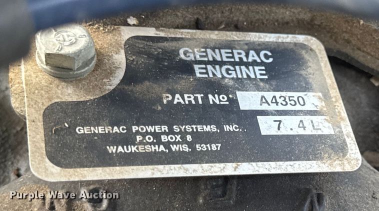 image for item DW3435 2001 Generac 1506690100 generator