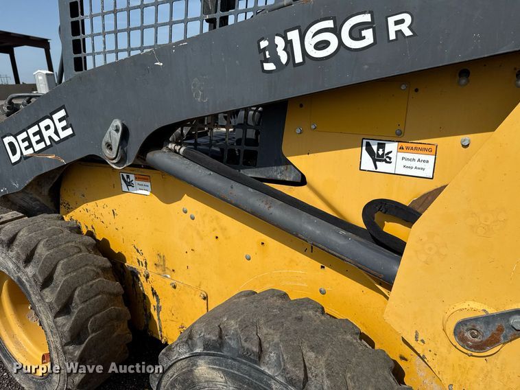 image for item DW5169 2016 John Deere 316GR skid steer loader