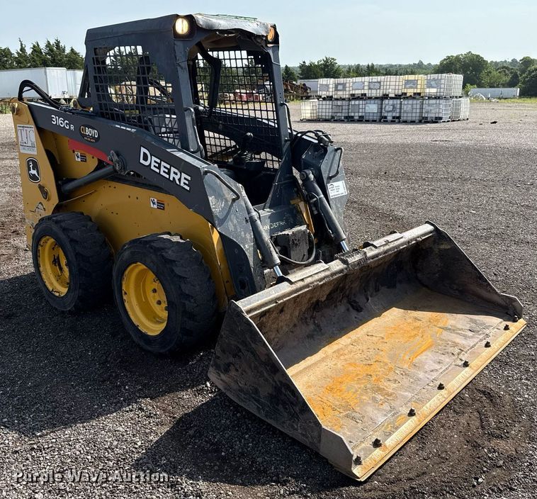 MINI CARGADOR SOBRE RUEDAS 2017 JOHN DEERE 316GR
