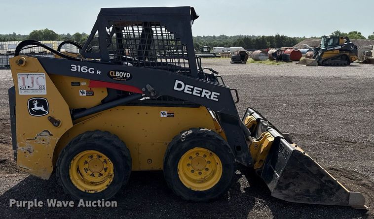 MINI CARGADOR SOBRE RUEDAS 2017 JOHN DEERE 316GR