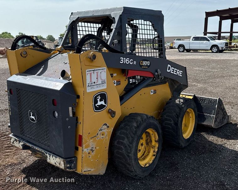 MINI CARGADOR SOBRE RUEDAS 2017 JOHN DEERE 316GR