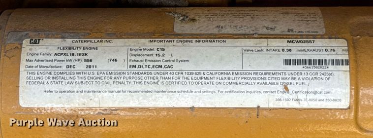 image for item DW5178 Sullair 1600H air compressor