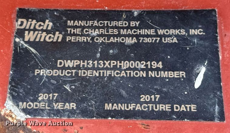 image for item DX5682 2017 Ditch Witch RT45 trencher