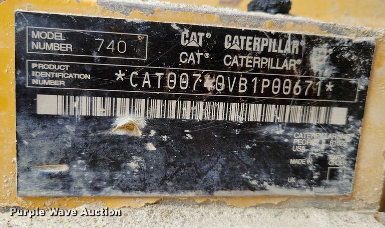 image for item DX7103 2006 Caterpillar 740 articulated haul truck