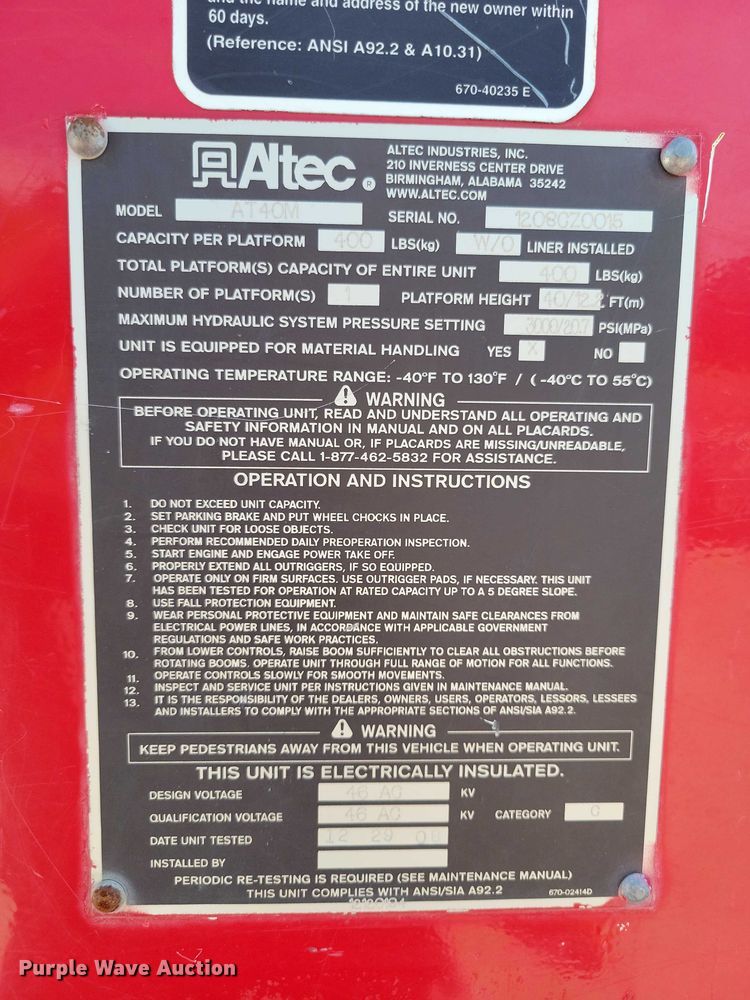 image for item DX7124 2009 Ford F550 Super Duty bucket truck