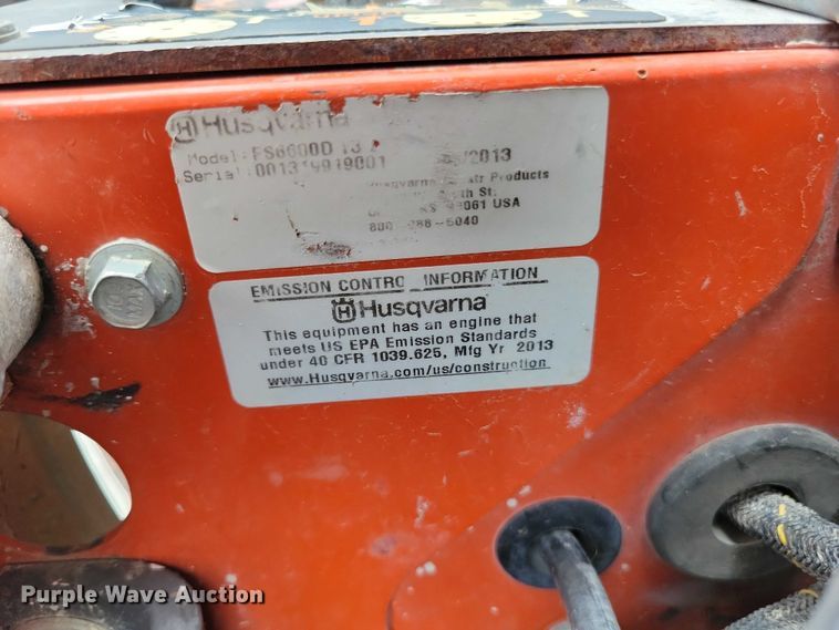 image for item DX7190 2013 Husqvarna FS6600D concrete saw