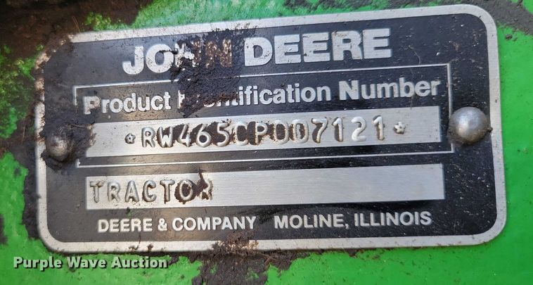 image for item DX7202 1984 John Deere 4650 MFWD tractor