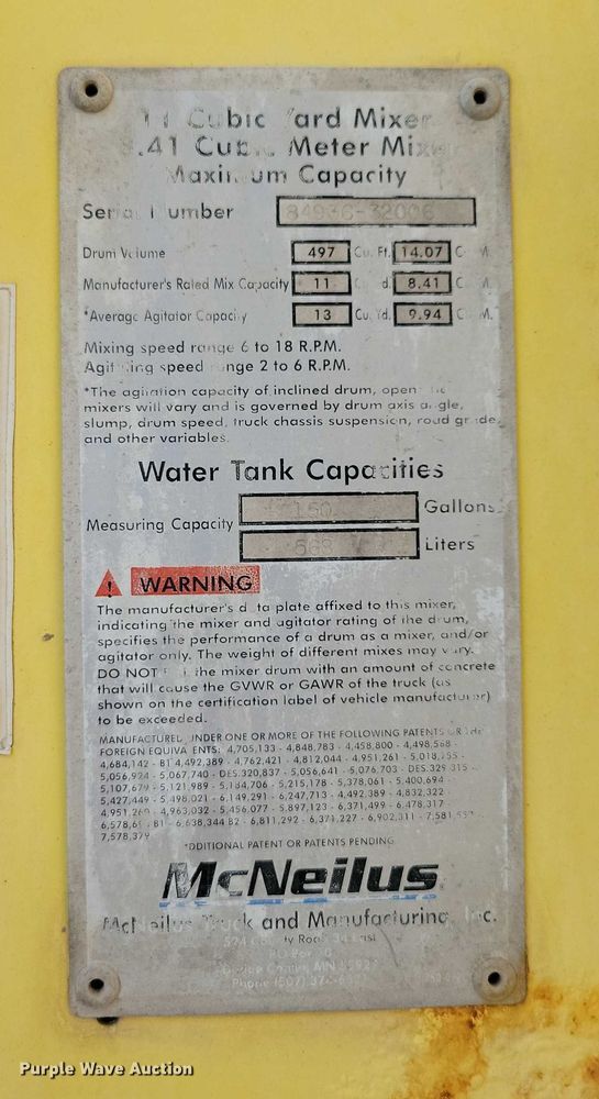 image for item DX7231 2009 Kenworth W900 ready mix truck