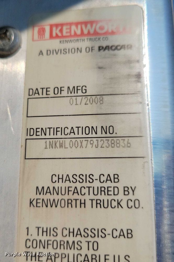 image for item DX7231 2009 Kenworth W900 ready mix truck