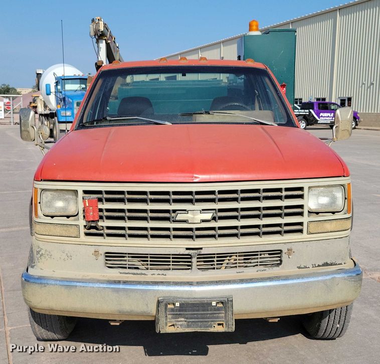 image for item DX7233 1993 Chevrolet C3500 utility bed pickup truck