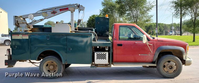 image for item DX7233 1993 Chevrolet C3500 utility bed pickup truck