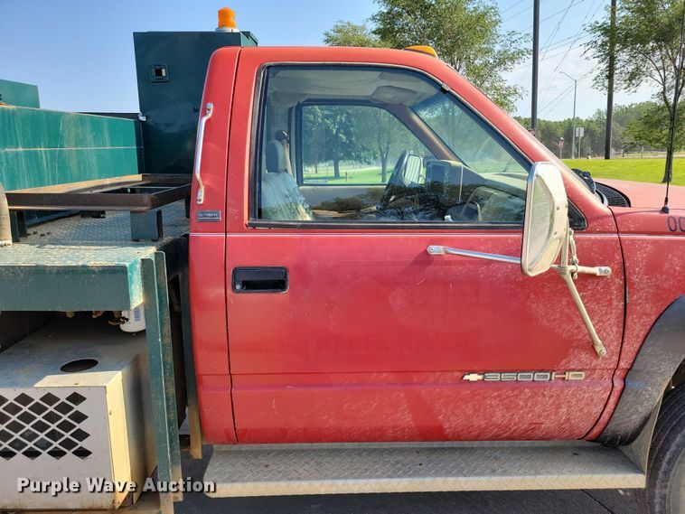 image for item DX7233 1993 Chevrolet C3500 utility bed pickup truck