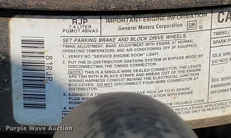 image for item DX7233 1993 Chevrolet C3500 utility bed pickup truck