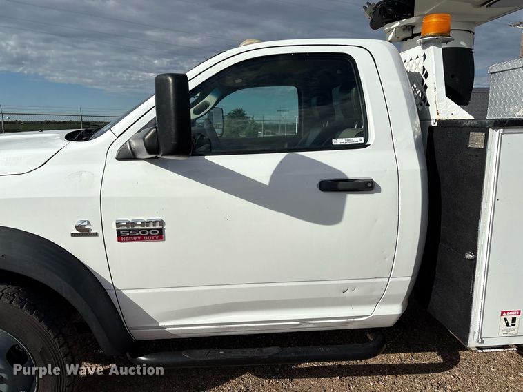 image for item DX8051 2012 Dodge Ram 5500 bucket truck