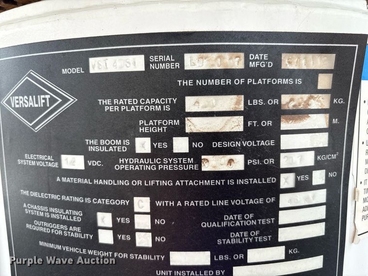 image for item DX8051 2012 Dodge Ram 5500 bucket truck