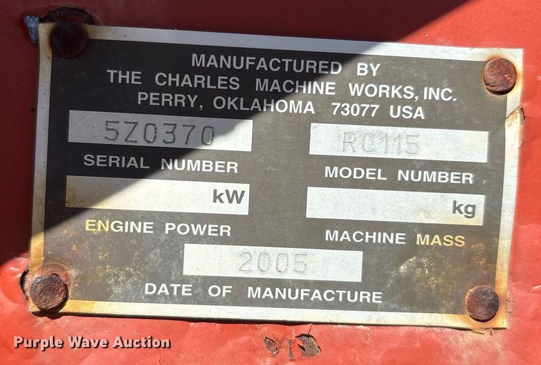 image for item DX8065 2005 Ditch Witch RT115 cable plow