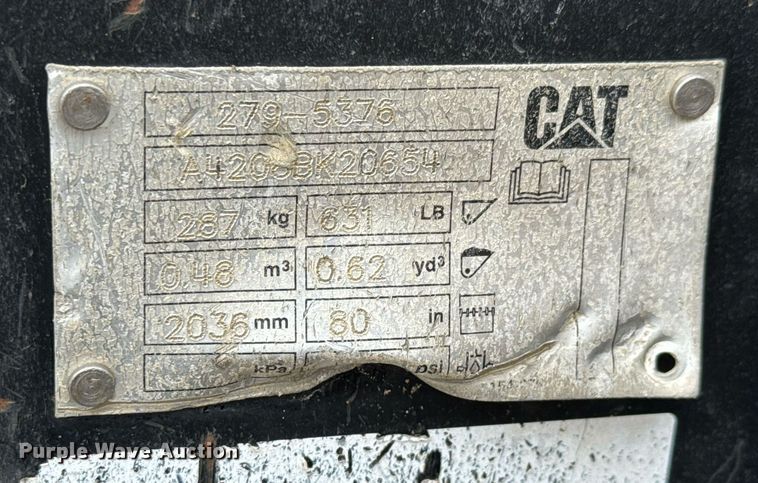 image for item DY0440 2015 Caterpillar 289D tracked skid steer loader