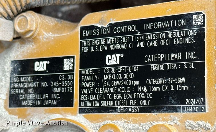 image for item DY0440 2015 Caterpillar 289D tracked skid steer loader