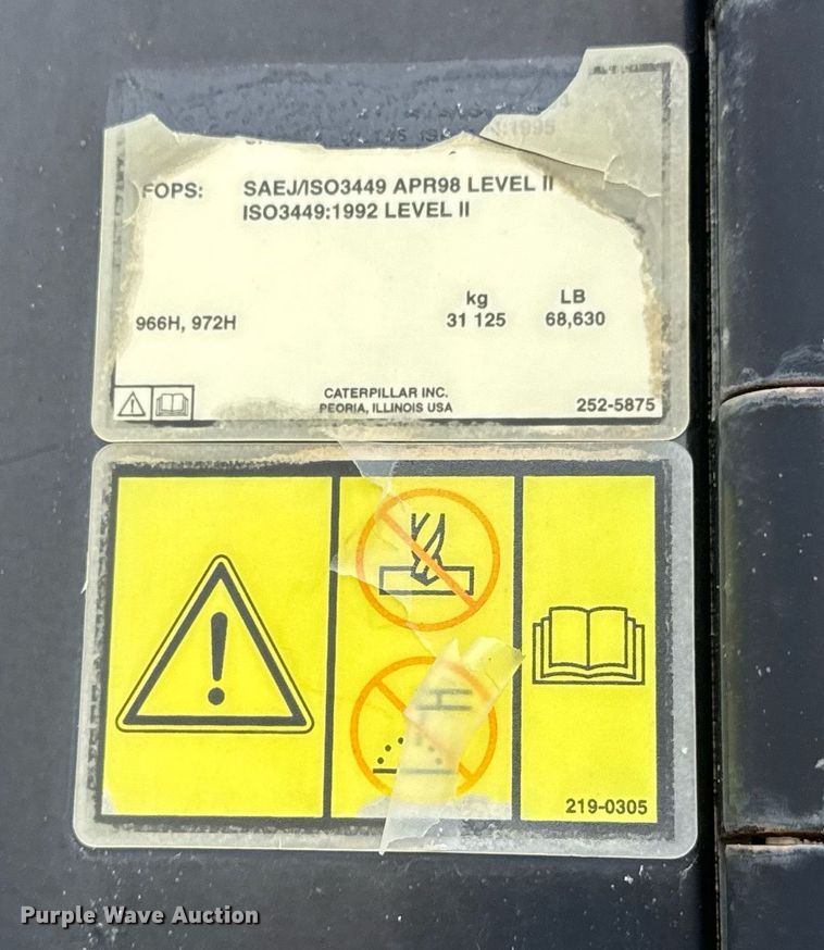 image for item DY0441 2006 Caterpillar 972H wheel loader