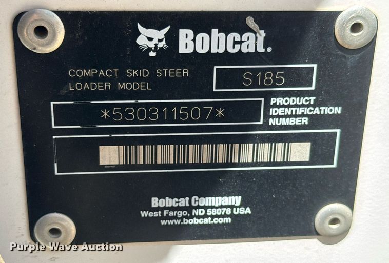 image for item DY0453 2006 Bobcat S185 skid steer loader