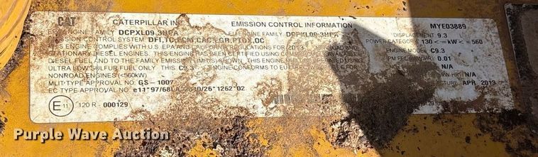 image for item DY0791 2013 Caterpillar 336ELH excavator