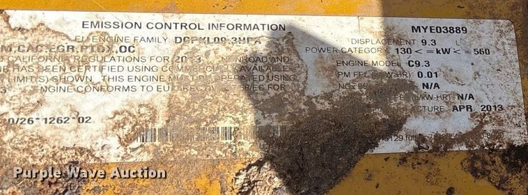 image for item DY0791 2013 Caterpillar 336ELH excavator