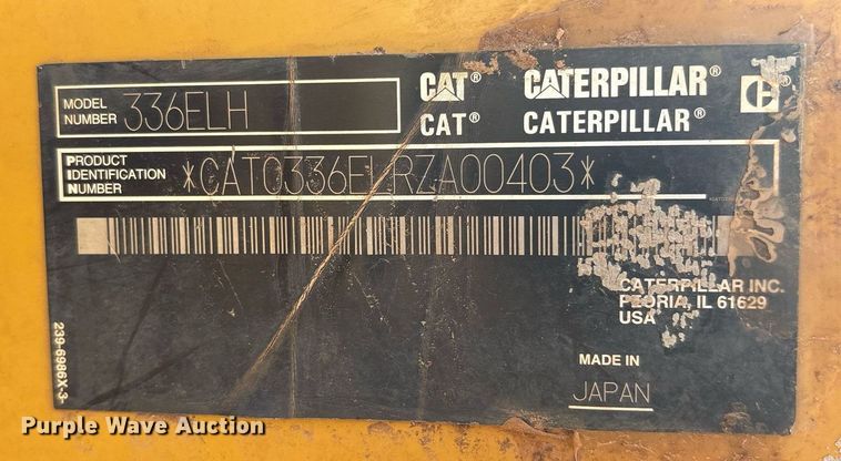 image for item DY0791 2013 Caterpillar 336ELH excavator