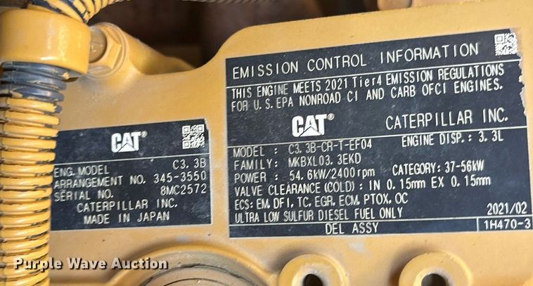 image for item DY0872 2021 Caterpillar 289D3 tracked skid steer loader