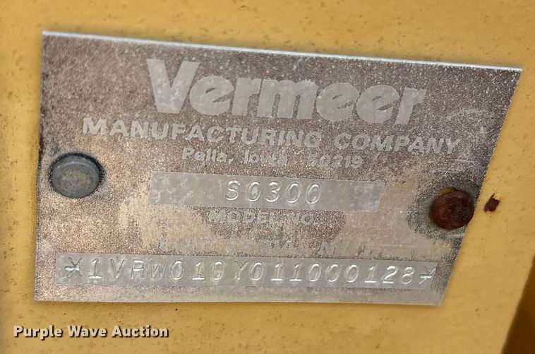 image for item DY0873 2001 Vermeer RT850 trencher