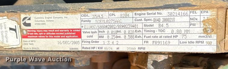 image for item DY0893 2006 Skytrak 6042 telehandler