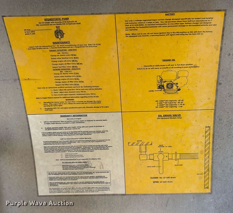 image for item DY0900 Soff-Cut GX-4200 concrete saw