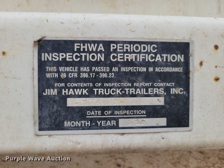 image for item EA2473 2003 SmithCo side dump trailer