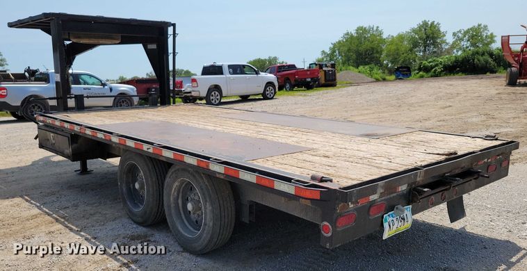 image for item EA2489 2016 Behnke Enterprises tilt deck equipment trailer