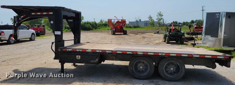 image for item EA2489 2016 Behnke Enterprises tilt deck equipment trailer