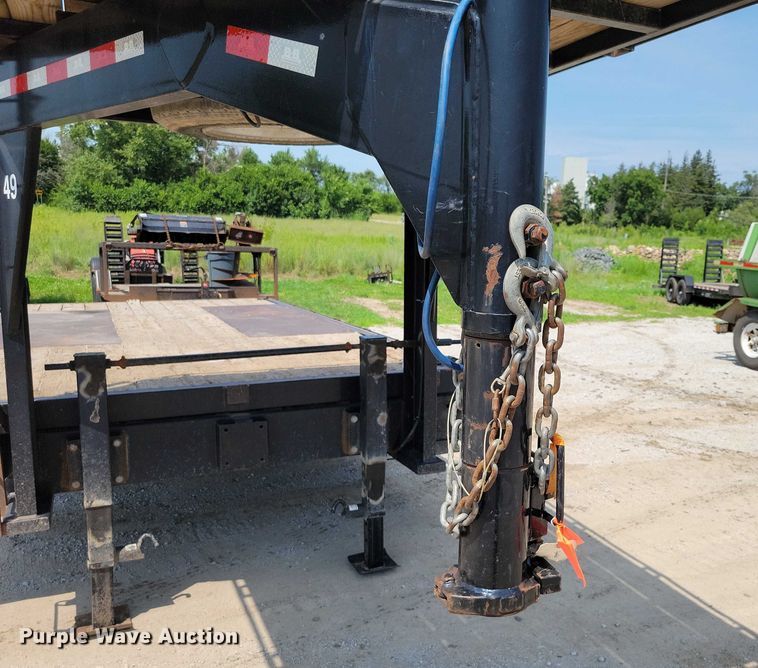 image for item EA2489 2016 Behnke Enterprises tilt deck equipment trailer