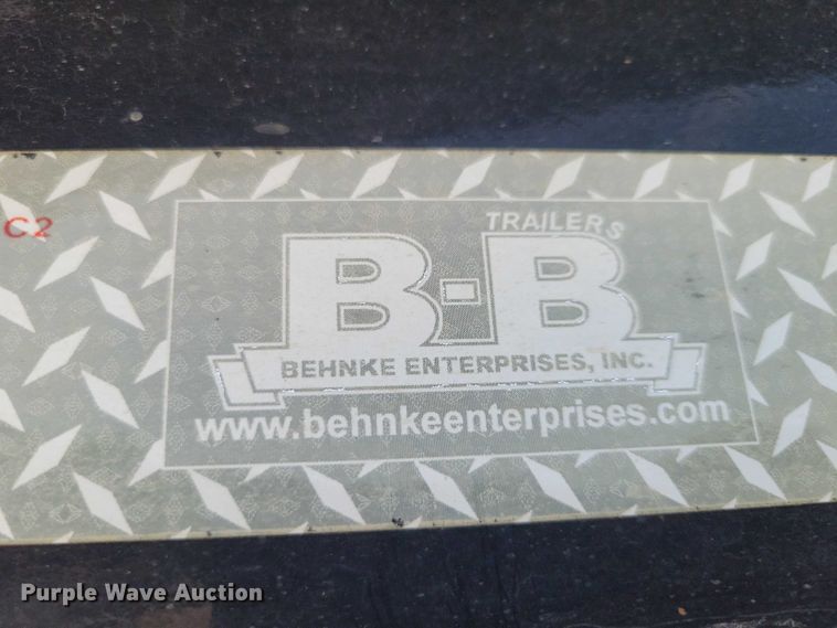 image for item EA2489 2016 Behnke Enterprises tilt deck equipment trailer
