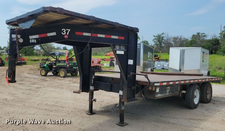 image for item EA2490 2014 Behnke DT8X16E900GN tilt deck equipment trailer